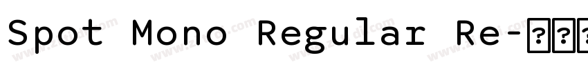 Spot Mono Regular Re字体转换